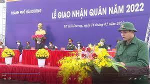 Năm 2023, tỉnh Hải Dương giao 2.400 nam công dân cho các đầu mối nhận quân